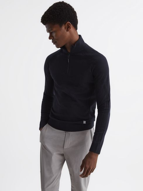 Navy top golf jumper