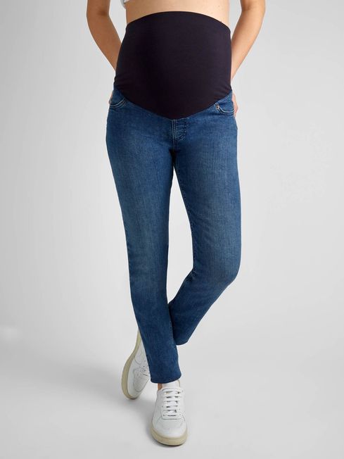 JoJo Maman Bébé Vintage Blue Skinny Maternity Jeans