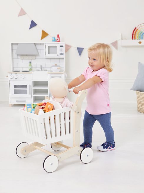 JoJo Maman B b Wooden Shopping Trolley