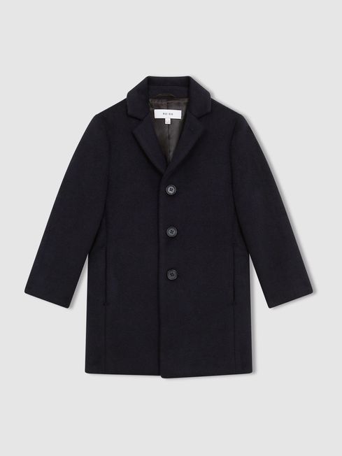 Reiss Navy Gable 13-14 yrs Single Breasted Overcoat