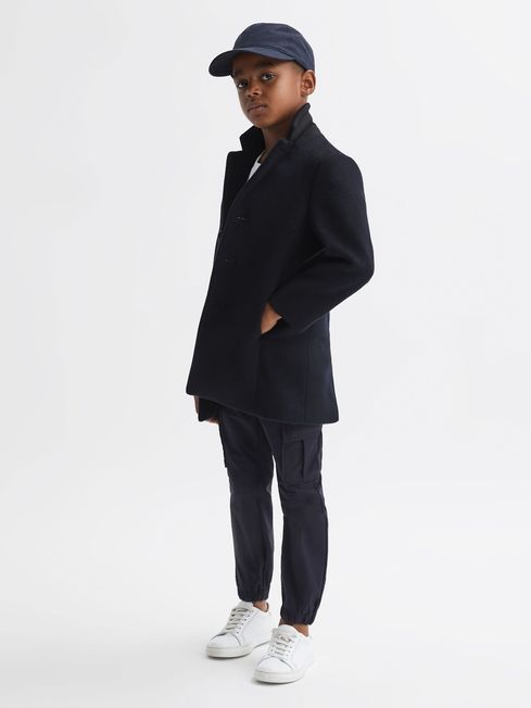 Reiss Navy Gable 13-14 yrs Single Breasted Overcoat