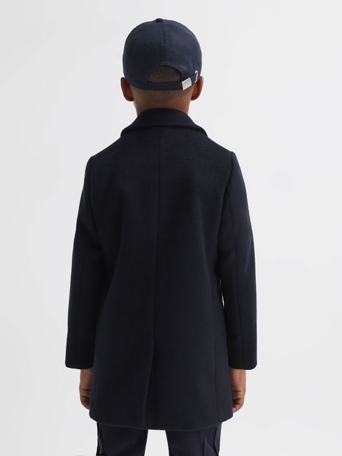 Reiss Navy Gable 13-14 yrs Single Breasted Overcoat