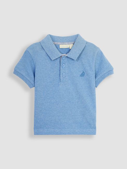 JoJo Maman Bébé Blue Polo Shirt