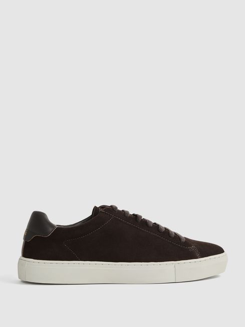 Reiss Finley Suede Suede Trainers | REISS USA