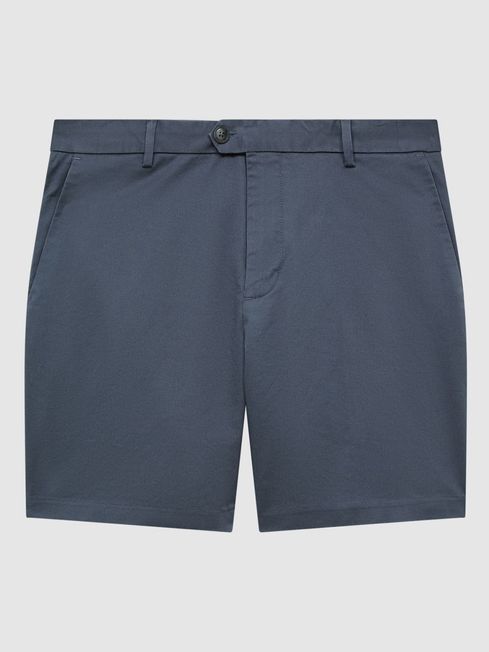 Reiss Airforce Blue Wicket S Short Length Casual Chino Shorts