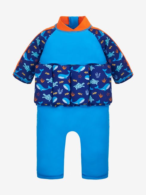 JoJo Maman Bébé Blue Shark UPF 50 Sun Protection Float Suit