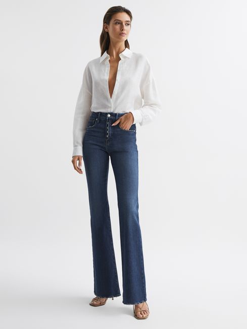Reiss Indigo Good American Good Classic Bootleg Jeans