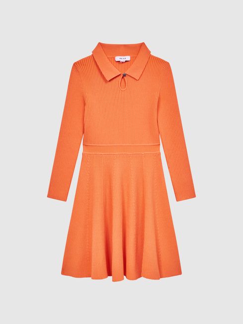 Orange top dress reiss