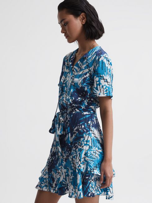 Whistles josephine print wrap dress sale
