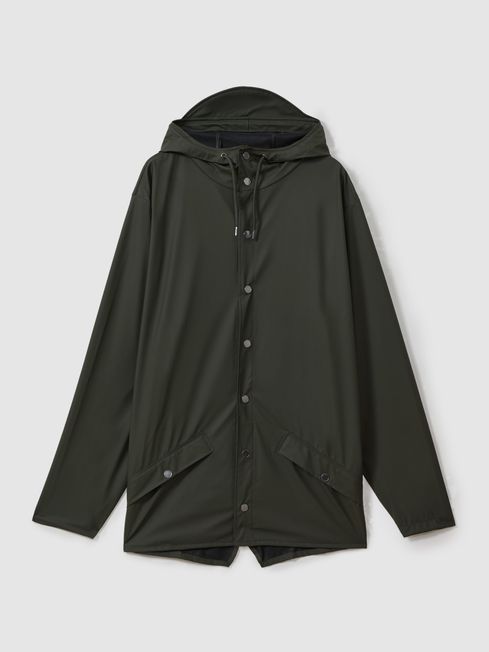 Rains green jacket deals