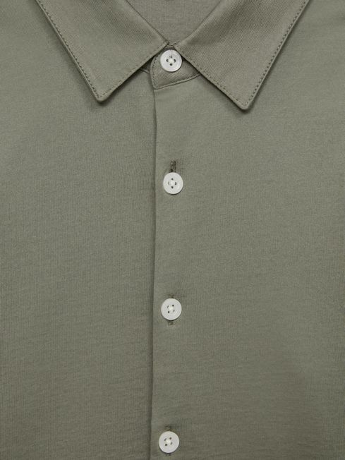 Reiss Sage Hendon Senior Cotton Button-Through Shirt