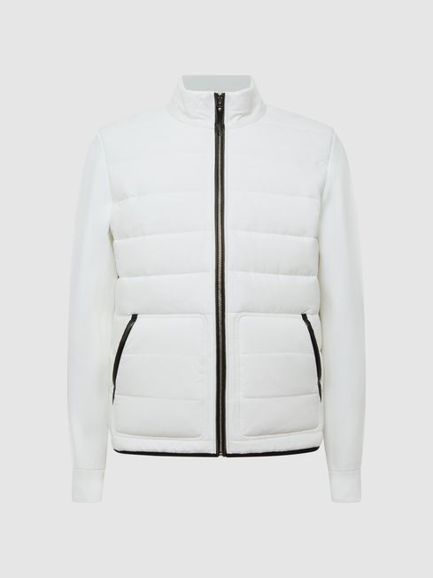 Reiss harris leather funnel neck clearance jacket