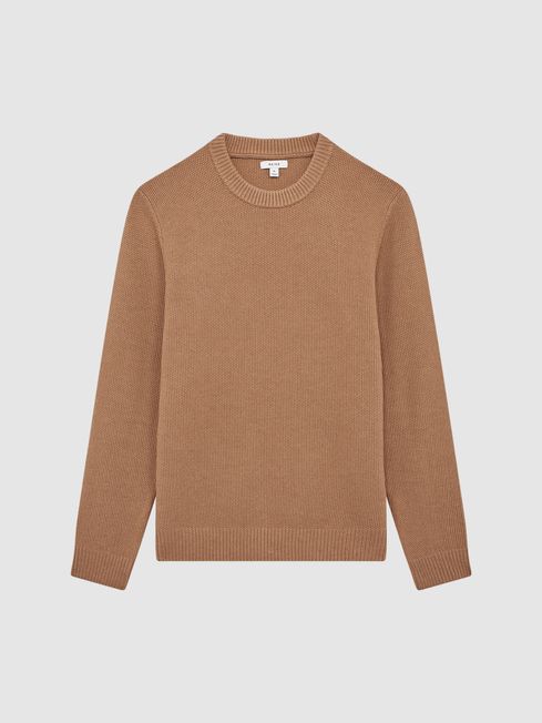 Reiss Cole Ribbed Crew Neck Jumper - REISS