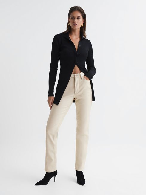 Reiss Off White Good American Good American Better Than Leather Pants
