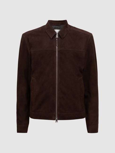 Reiss jacob suede jacket top