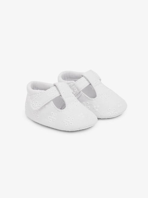 Buy JoJo Maman B b Broderie Anglaise Baby Canvas Shoes from the