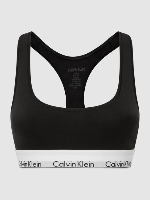 Reiss Black Calvin Klein Underwear Bralette