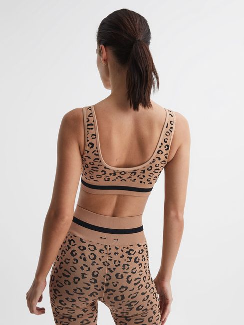 Elise red leopard print sports bra Waist S Colour Imprimé léopard