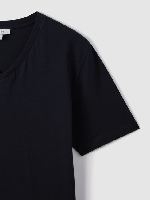Reiss Dayton Cotton V-Neck T-Shirt | REISS Australia