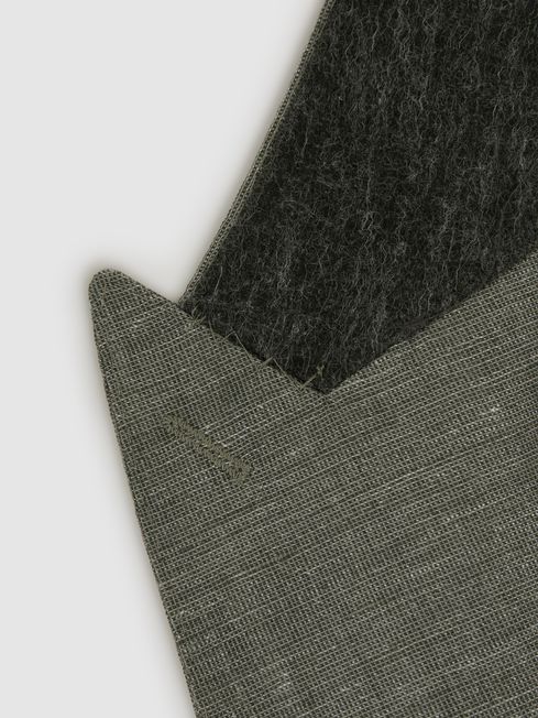 Reiss Sage Riva Slim Fit Double Breasted Wool-Linen Blazer
