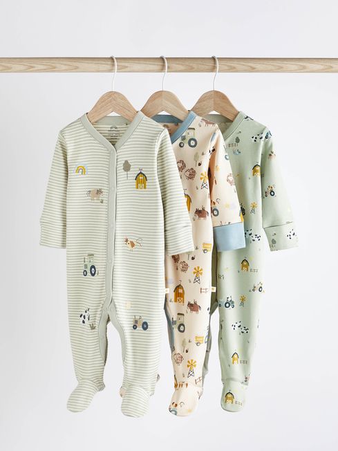 Buy Baby Sleepsuits 3 Pack 0 2yrs from the Joules online shop