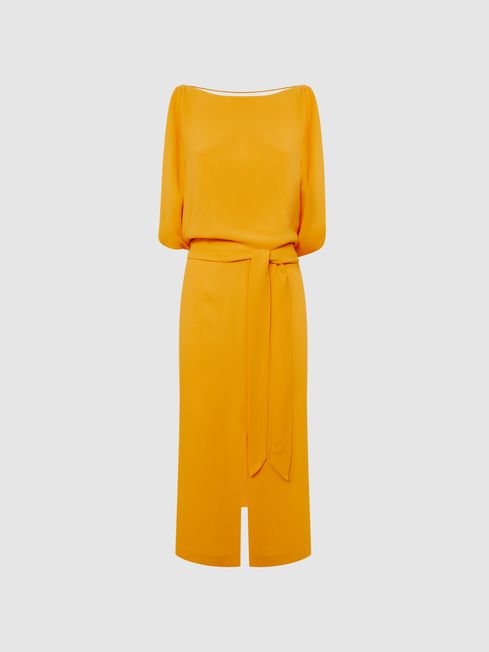 Reiss Kalea Split Sleeve Midi Dress REISS Ireland
