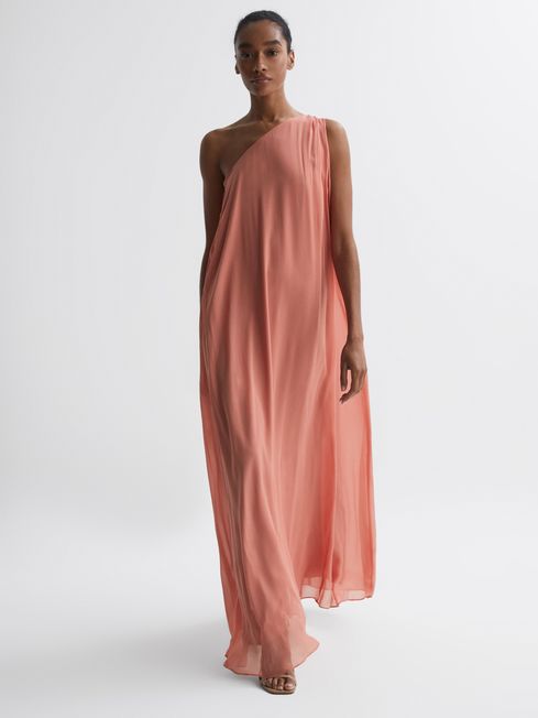 Reiss - charly one shoulder maxi dress