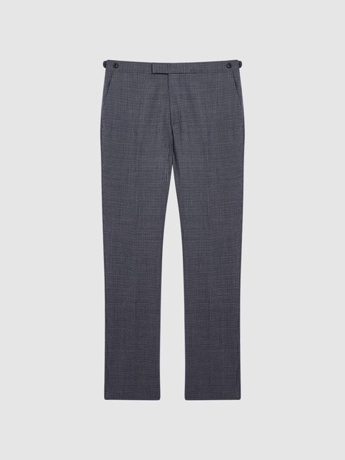 Mens skinny dogtooth trousers sales