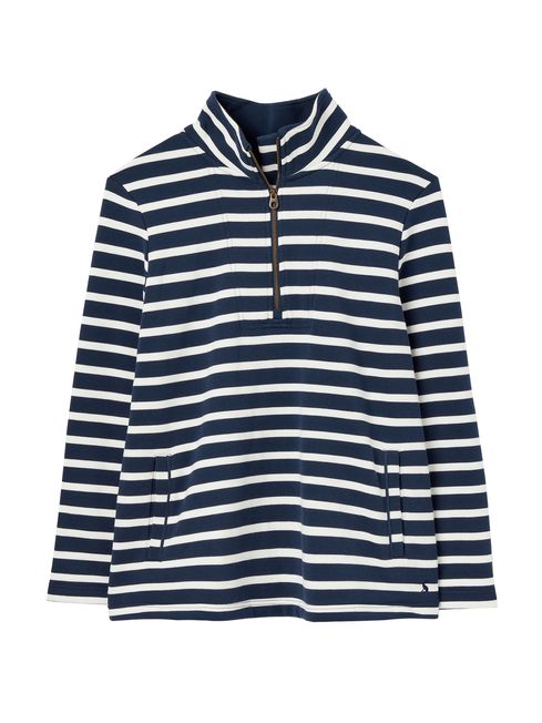 Joules Blue Pip Stripe Sweatshirt