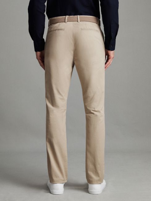 Reiss Pitch Slim Fit Washed Cotton Blend Chinos | REISS USA
