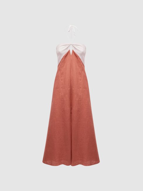 Reiss rust hot sale dress