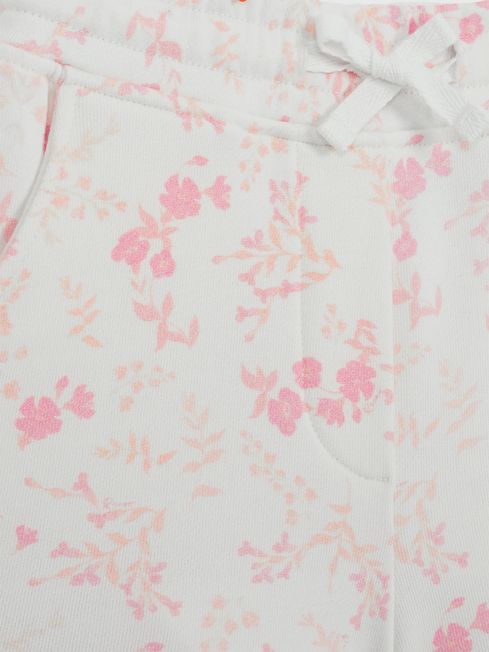 Reiss Pink Print Nina Senior Floral Print Set - Sweatshirt and Shorts