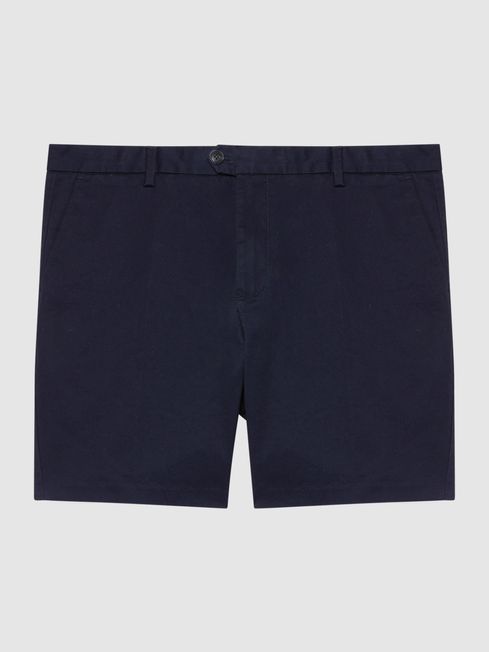 Reiss Wicket Modern Fit Cotton Blend Chino Shorts | REISS Rest of Europe