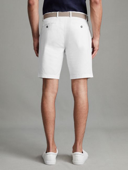 Reiss Wicket Modern Fit Cotton Blend Chino Shorts | REISS USA