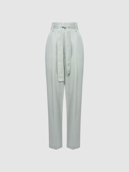 Reiss Mylie Tapered High Rise Trousers | REISS USA
