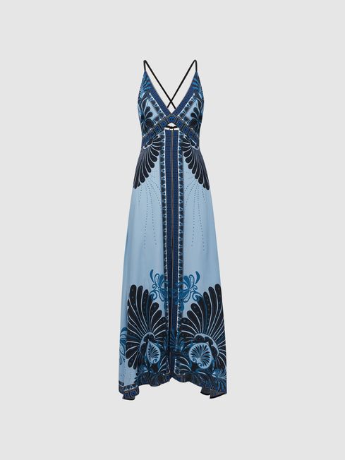 Blue dress reiss shop