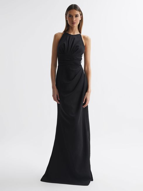 Halston - sleeveless embellished maxi dress