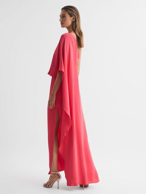 Reiss Jordyn Off-Shoulder Cape Maxi Dress | REISS USA