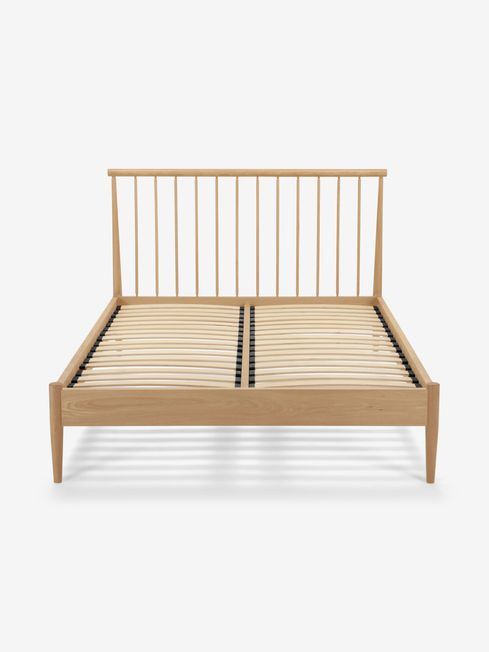 Mid century wood shop bed frame king