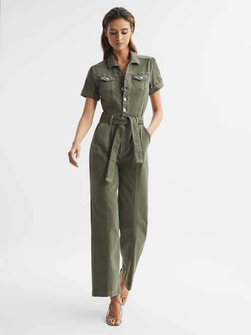 Paige Belted Jumpsuit | REISS USA