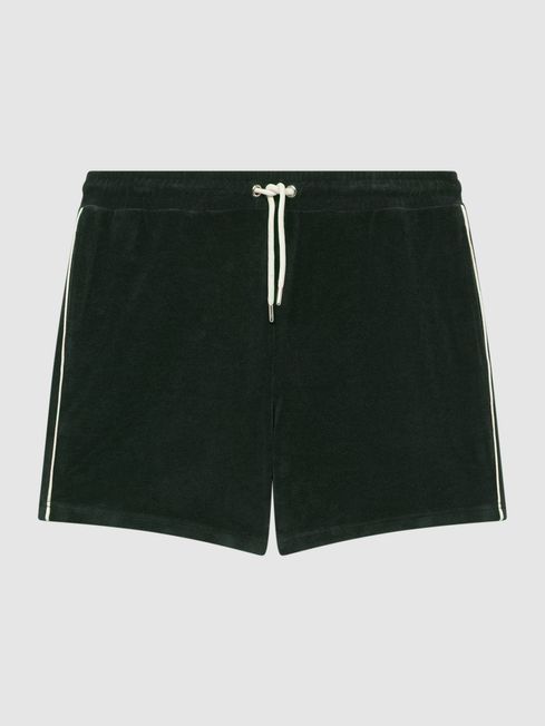 White velvet shorts online