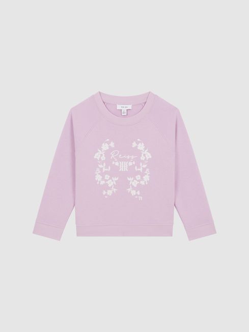 Lilac crew clearance neck jumper
