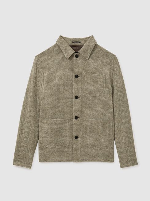 Wool workwear jacket top