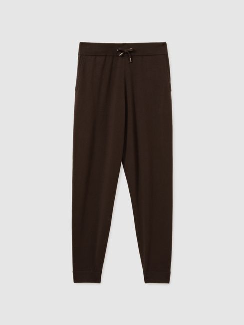 Reiss Billings Merino Wool Blend Drawstring Joggers REISS Rest of Europe