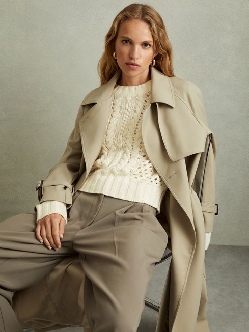 Ivory cashmere jumper top