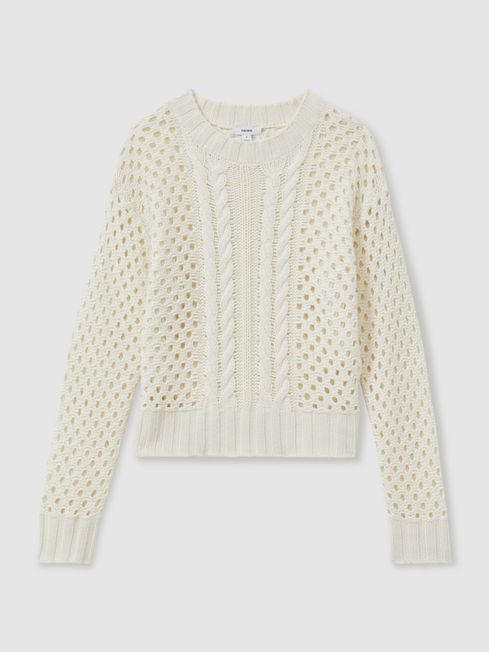 Ivory cashmere jumper top