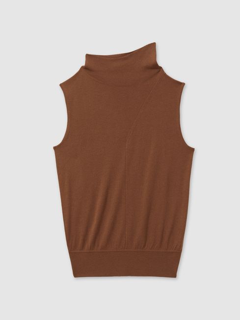 Funnel neck sleeveless top online