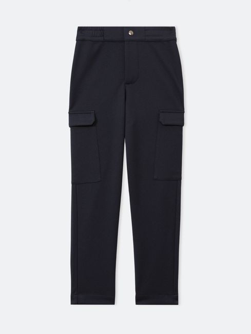 Reiss Navy Orwell Twill Cargo Trousers