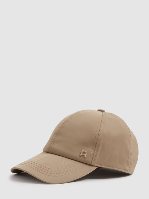 Reiss Taupe Nicole Adjustable Embroidered Logo Baseball Cap