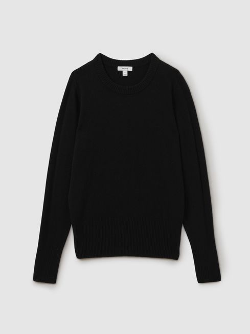 Black crew neck jumper shop